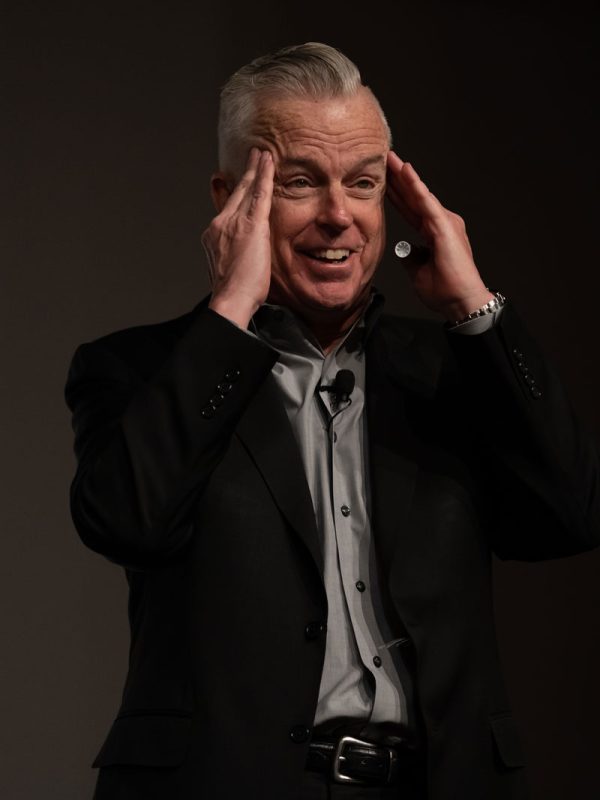 Mike Staver sharing a funny keynote for a corporate event