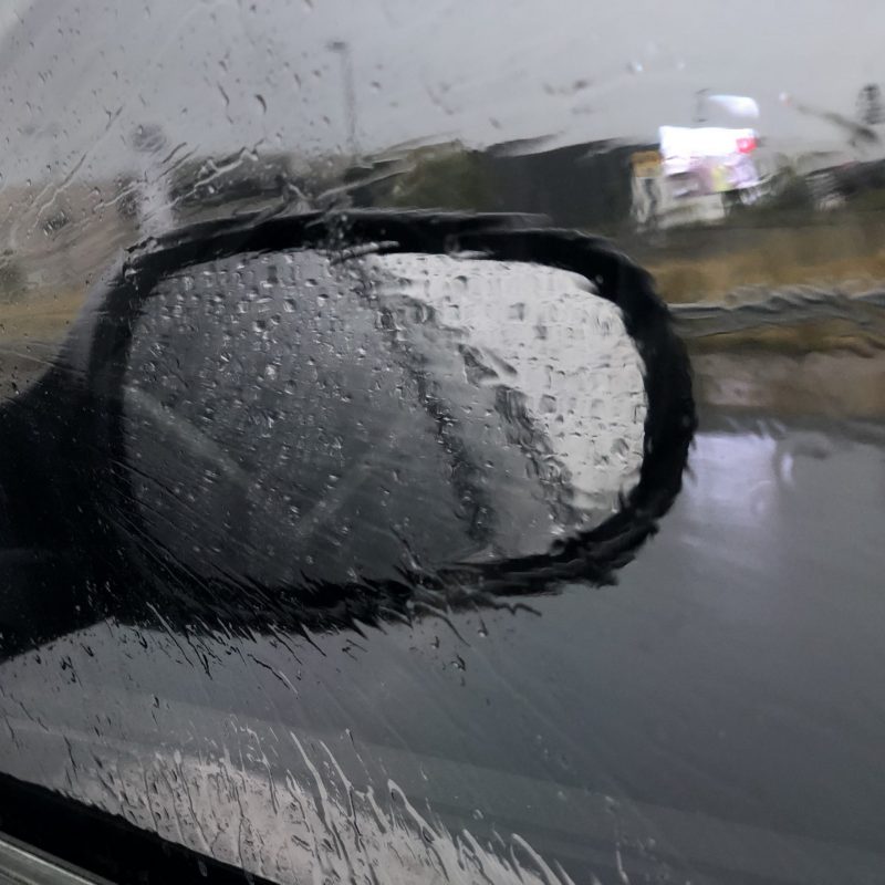 side mirror of car